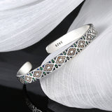 Diamond Inlaid Exotic Style Retro Heavy Industry Bracelet - Dazpy