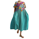Vestido holgado de cuello redondo con estampado de efecto 3D para mujer