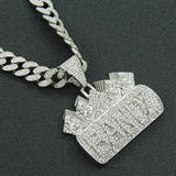 Letter Exaggerated Fashion Pendant Necklace - Dazpy