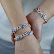 Blue Eyes Zircon Cuban Bracelet Inlaid With Zircon Jewelry - Dazpy