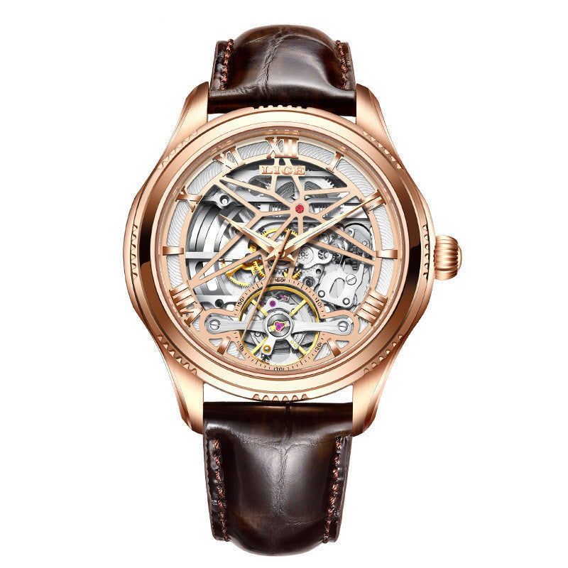 Mechanical Watch New Concept Skeleton Design Tourbillon Waterproof Watch - Dazpy