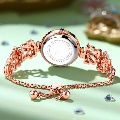 New Women's Premium Luxury Waterproof Bracelet Watch - Dazpy