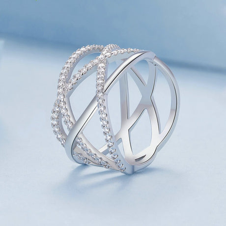 Light Luxury Advanced Geometric Multilayer Linear Index Finger Ring - Dazpy