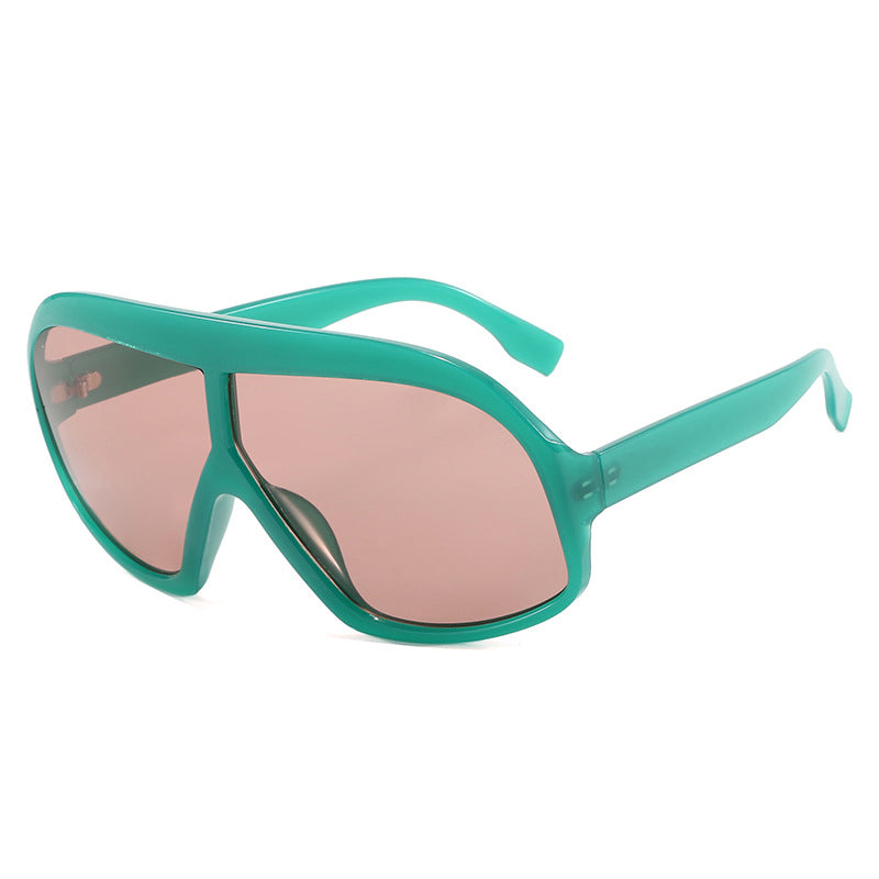 Gafas de sol punk de gran tamaño para mujer