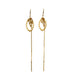 Women's All Match Gold Plated Sterling Silver Earrings - Dazpy