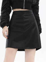 Schicker High Waist Minirock aus Kunstleder für Damen – Herbst/Winter Kollektion