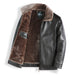 Plush Thick Leather Men's Free Care Jacket