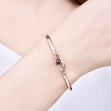 Projection Demon Eye Bracelet Female Sterling Silver - Dazpy