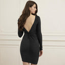 Women's Fitted Nylon Knit Dress