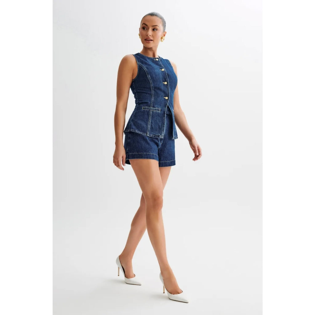 2-teiliges Sommer-Set aus Denim