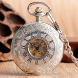 Retro Double-open Carved Hollow Manual Manipulator Pocket Watch For Men And Women - Dazpy