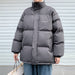 Lamb Velvet Jacket Male Hong Kong Style Trend Loose Bread Warm Cotton Coat