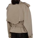 Damen Trenchcoat aus Baumwolle