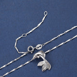 Koi Sterling Silver Necklace Light Luxury Niche High-end Sense - Dazpy