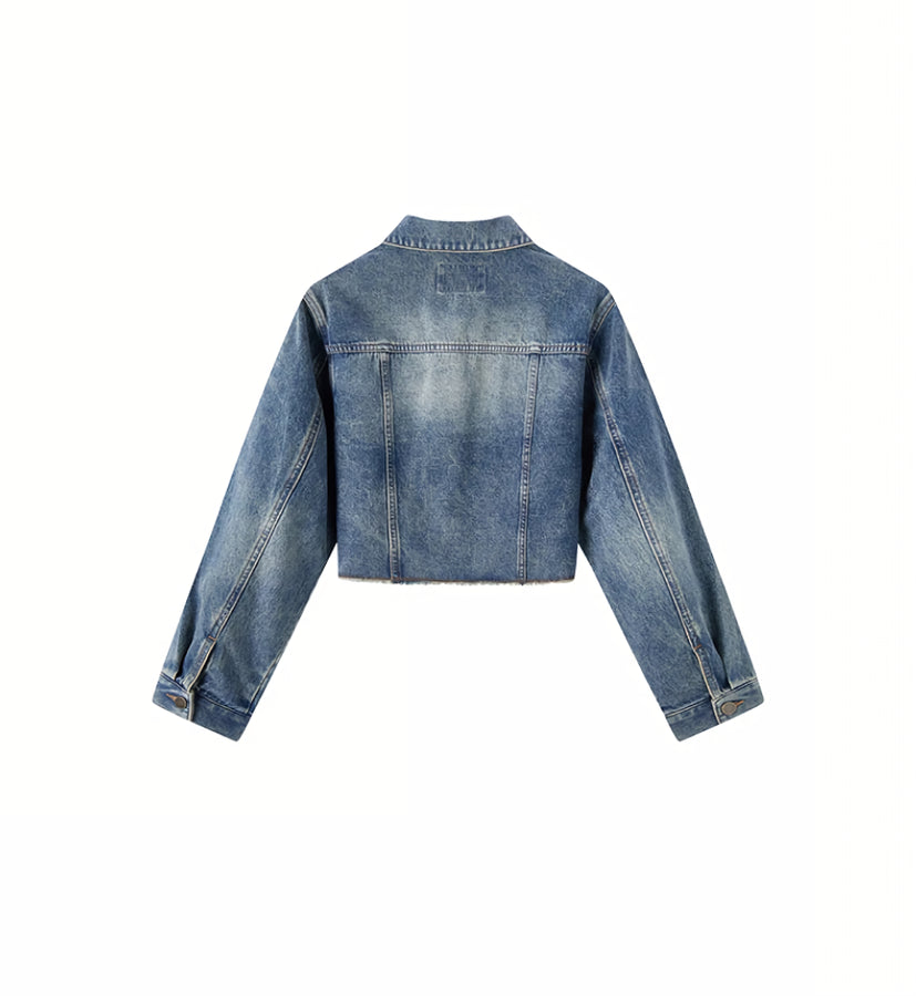 Stilvolle kurze Jeansjacke für Damen