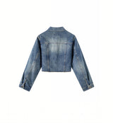 Stilvolle kurze Jeansjacke für Damen