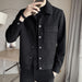 Men's Versatile Solid Color Wool Jacket Coat