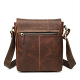 Horse Cowhide European And American Trendy Men's Shoulder Messenger Bag - Dazpy