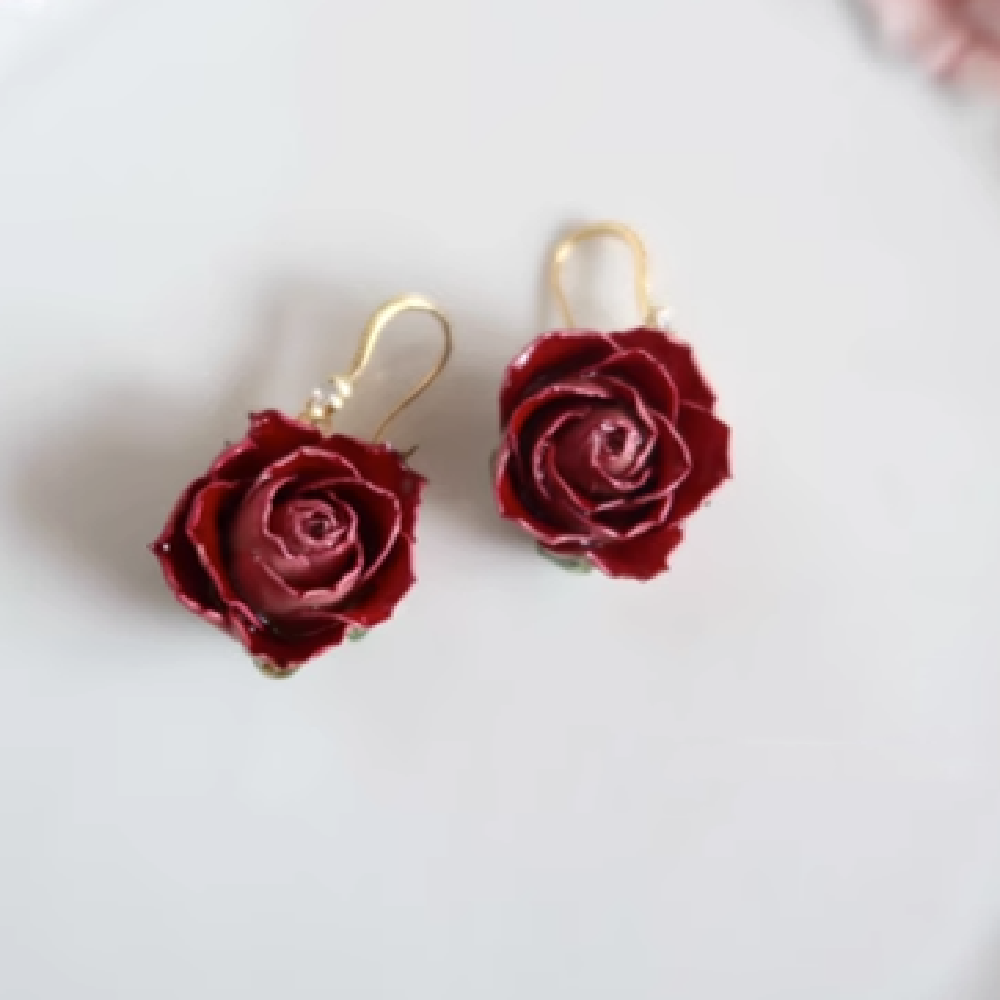 New Fashion Summer Rose Earrings - Dazpy