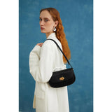 Square Cowhide Texture Shoulder Bag