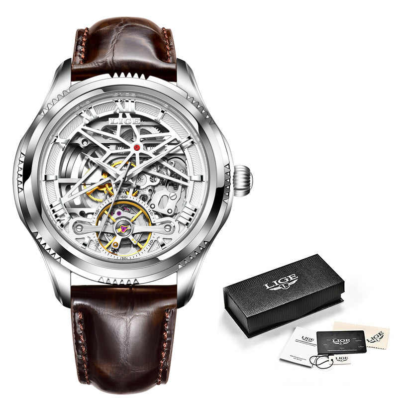 Mechanical Watch New Concept Skeleton Design Tourbillon Waterproof Watch - Dazpy