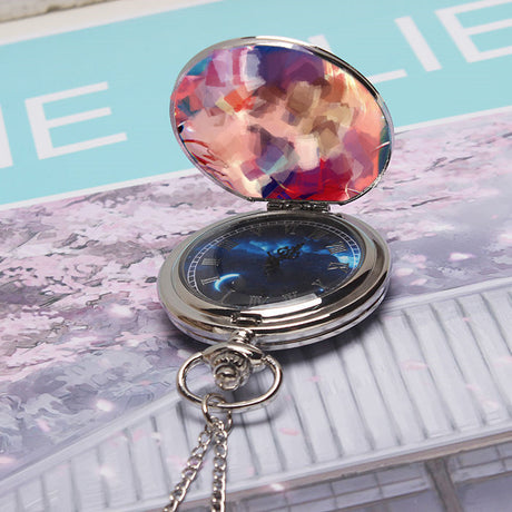 DIY Custom Photo Retro Flip Quartz Pocket Watch - Dazpy