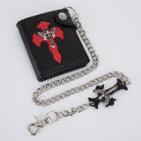 Short cross wallet with chain - Dazpy