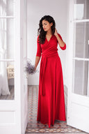 Vestido cruzado tipo swing para mujer