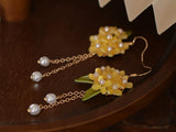 Retro Osmanthus Earrings For Female Minorities Mori Style - Dazpy