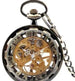 Bronze Transparent Bottom Glossy Semi-automatic Mechanical Pocket Watch - Dazpy