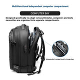 Men's Large-capacity Backpack Dry Wet Separation Anti-theft Package Business Leisure Unisex Backpack