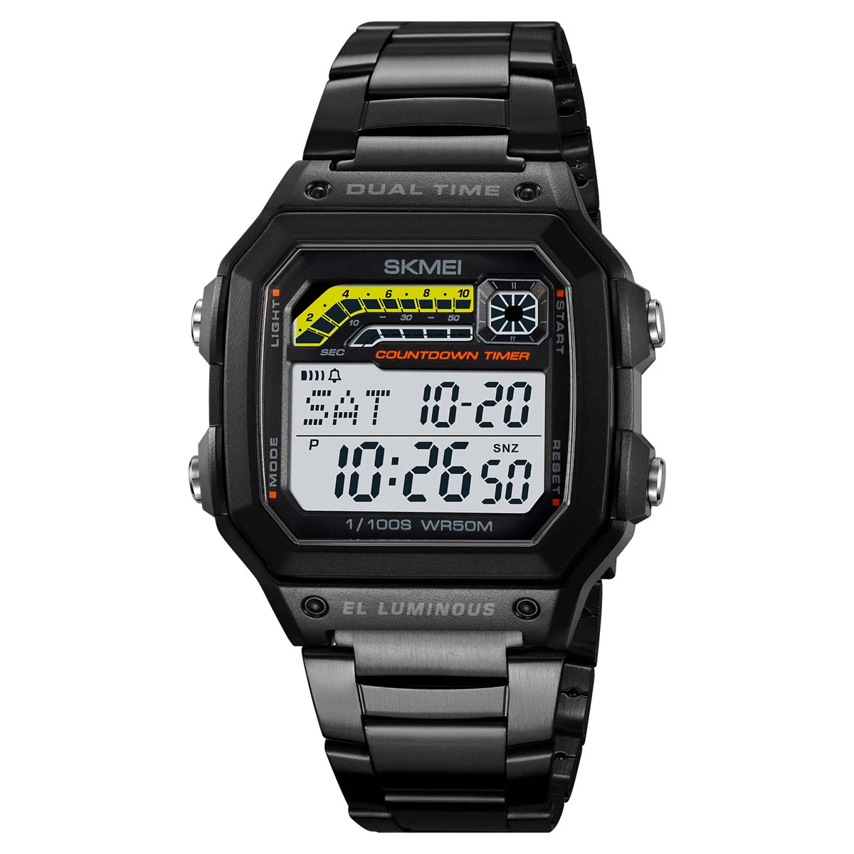 Reloj deportivo digital militar para hombre