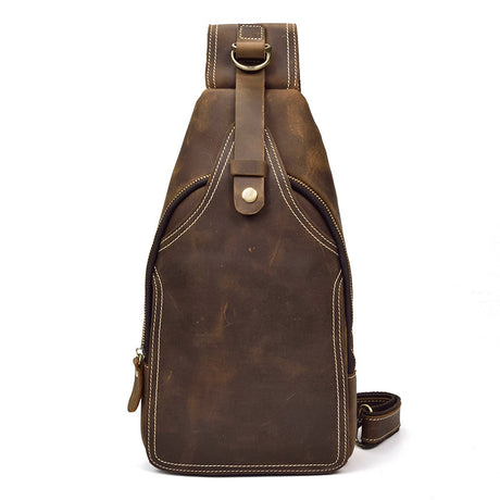 Fashion Men's Leather Shoulder Messenger Bag - Dazpy