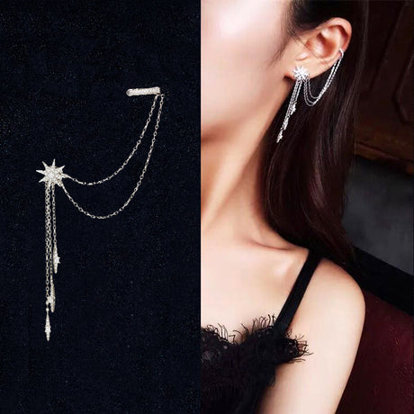 Fashion Long Rice Stud Earrings - Dazpy