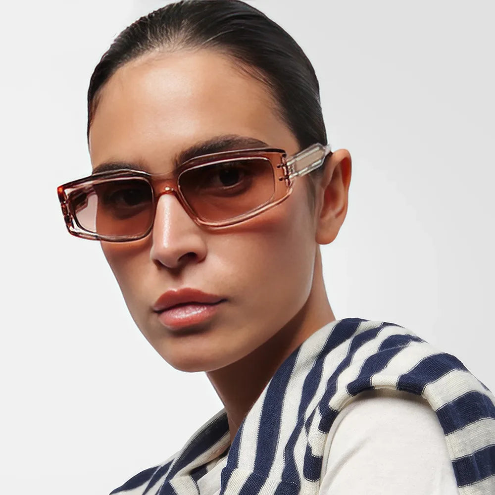 Gafas de sol rectangulares de moda para mujer