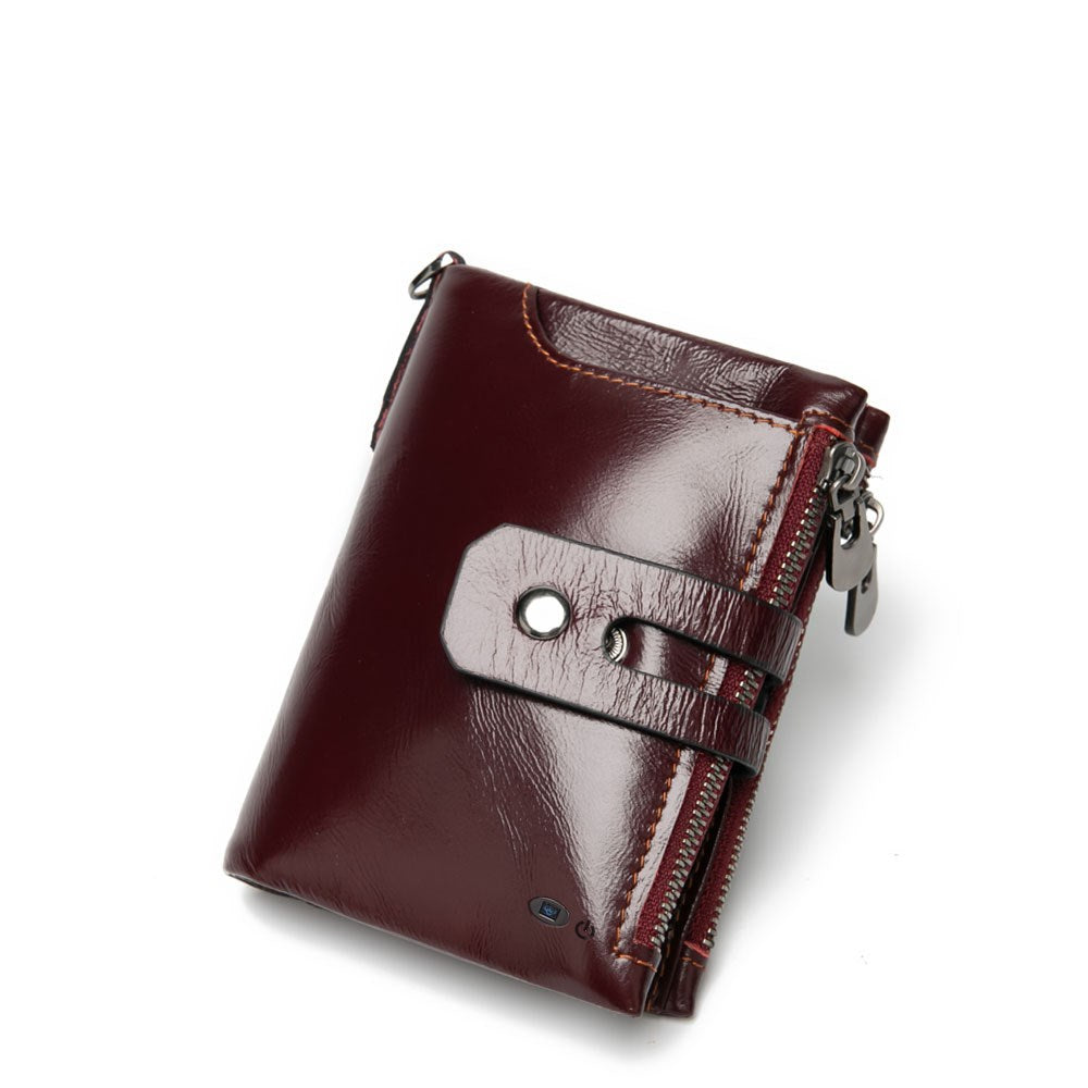 Anti - lose multi - card casual retro leather wallet - Dazpy