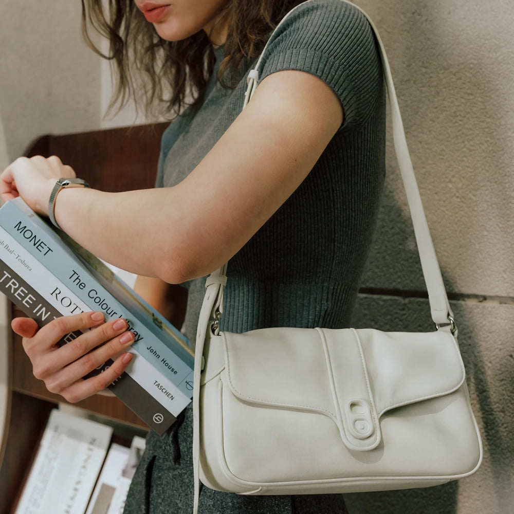 Bolso bandolera o de hombro de cuero estilo retro