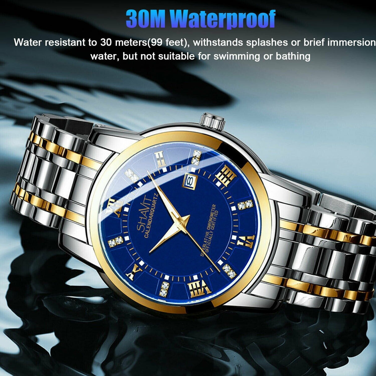 Men's Watch Stainless Steel Quartz Luminous Classic Business Wristwatch For MEN - Dazpy