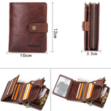 RFID cowhide multifunctional men's wallet - Dazpy