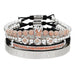 Men's Micropaved CZ Diamond Ball Crown Bracelet - Dazpy