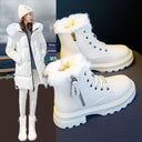 Women's Round-Toe Side-Zip Mid-Calf Boots