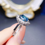 Jewelry Natural Topaz Ring S925 Silver - Dazpy