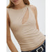 Summer Chic Sleeveless Cut Out Knit Top for Women