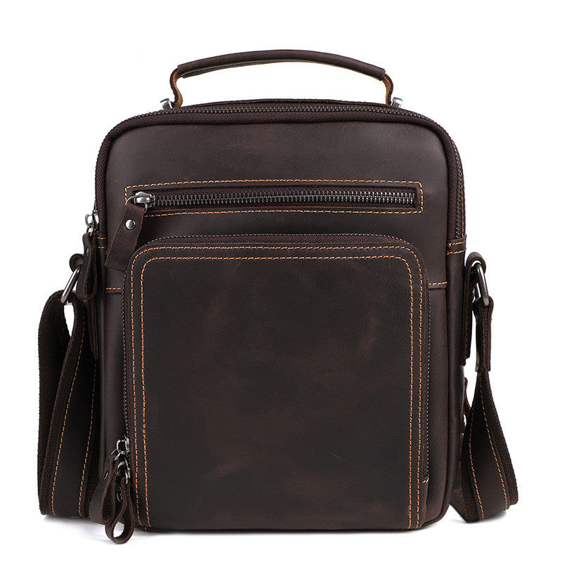 Casual Retro Large Capacity Leather Men's Bag - Dazpy