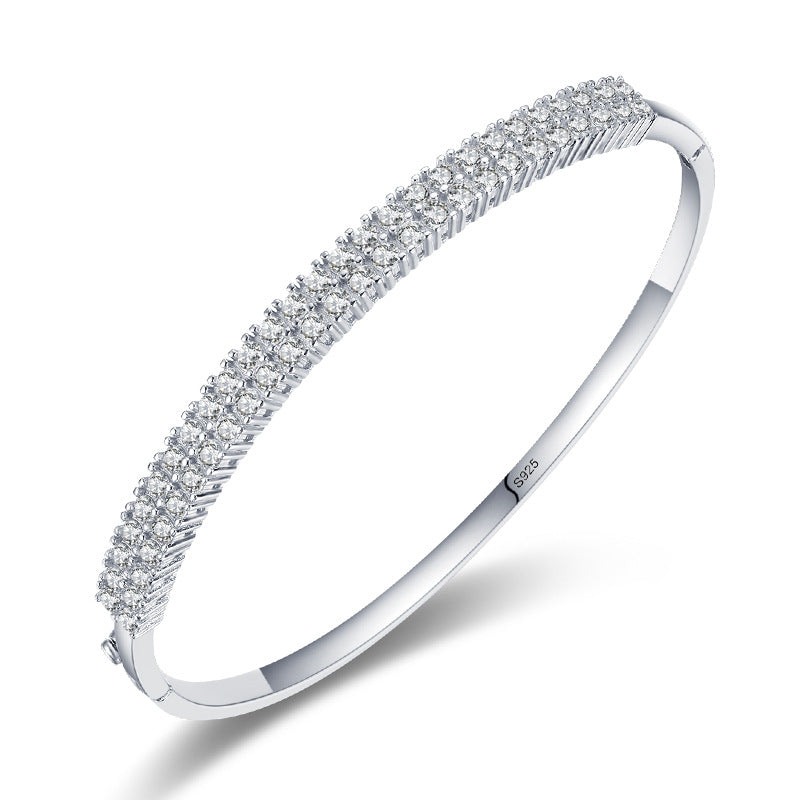 Women's Temperament Simple Full Of Stars With Diamonds Bracelet - Dazpy