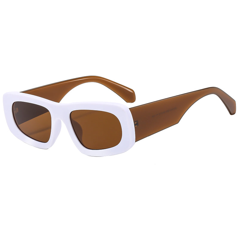 Trendy Color Block Sporty Sunglasses - UV Protection & Gradient Lenses for Men and Women