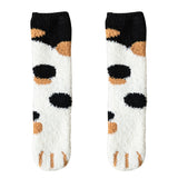 Herbst Winter Kawaii Katzenpfoten Fleece Damensocken