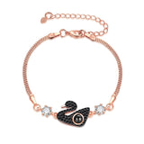 Women's Custom Simple Projection Swan Bracelet - Dazpy