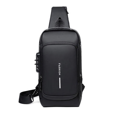 Rechargeable Password Anti-theft Large Capacity Diagonal Chest Bag - Dazpy