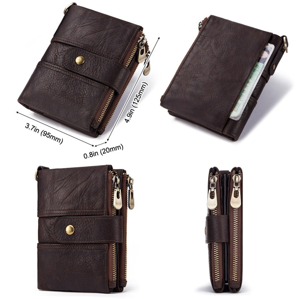 Antimagnetic leather wallet - Dazpy